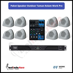 Paket Speaker Outdoor Taman Kolam Work Pro | 8 Speaker
